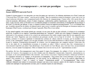 L’accompagnement en tant que paradigme